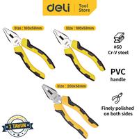 Gambar Deli Tang Kombinasi / Plier 6/7/8 inch Ergonomis Alat Perkakas DL200X dari Deli Tools Official undefined 4 Tokopedia