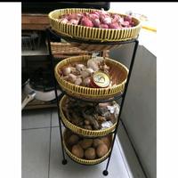 Gambar RAK BAWANG SUSUN 4 / TEMPAT BUMBU / RAK SUSUN - Putih dari RajaMurah_OS undefined 1 Tokopedia