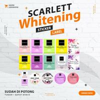 Gambar STIKER & LABEL SCARLETT WHITENING ANTI AIR (Isi 10Pcs) - SERUM, C (5ml / 5gr) dari Rain Store_NEW undefined 1 Tokopedia