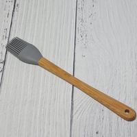 Gambar mini wooden utensil silicone spatula brush per pcs - 1. kuas dari etc shopline undefined 3 Tokopedia