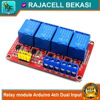 Gambar Relay module Arduino 4ch Dual Input bisa High dan Low Active Trigger dari Rajacell Bekasi undefined 1 Tokopedia