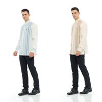 Gambar Baju Koko Rebertus Pria Lengan Panjang Miqdad - Biru, S dari Rebertus undefined 1 Tokopedia