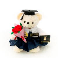 Gambar Boneka Seragam SMP Cewek Teddy Bear Medium dengan Mini Bunga - cream dari Kado Wisuda undefined 5 Tokopedia