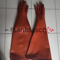 Gambar Sarung Tangan Sandblast Karet Orange Blasting Cabinet Kompac Tebal dari Elcometer undefined 1 Tokopedia