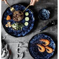 Gambar Japanese blue plate dining alat makan ala cafe hotel resto premium - Plate 8 dari Violettsky undefined 2 Tokopedia
