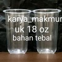 Gambar gelas plastik oval tebal uk 18 oz pp cup (1 roll isi 50 pcs) dari karya makmur89 undefined 1 Tokopedia