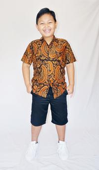 Gambar Baju Batik Anak Laki Laki Lengan Pendek Motif Semen Romo Usia 1_14 Th - 13-14 tahun dari Batik Tanwijaya undefined 2 Tokopedia