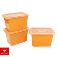 Gambar Kotak Makan Plastik VICTORY Food Box 1000ml New Series - Clear yellow, 1000 ML dari Chellodion undefined 2 Tokopedia