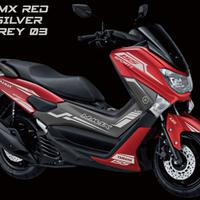 Gambar Cutting Nmax Red Silver Grey 03 dari ZF STIKER undefined 1 Tokopedia
