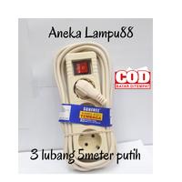 Gambar Aneka Lampu88 stop kontak 3lobang kabel 1,5 sampai 5 meter-sunfree - 3 L 5 M dari Aneka Lampu88 undefined 1 Tokopedia