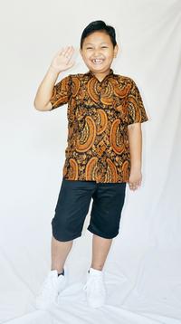 Gambar Baju Batik Anak Laki Laki Lengan Pendek Motif Semen Romo Usia 1_14 Th - 13-14 tahun dari Batik Tanwijaya undefined 5 Tokopedia