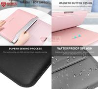 Gambar LC-01 15 Inch Laptop Case Stand Sleeve PREMIUM LEATHER Kulit MacBook - Hijau dari Solusi Berkah Store undefined 3 Tokopedia