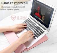 Gambar LC-01 15 Inch Laptop Case Stand Sleeve PREMIUM LEATHER Kulit MacBook - Hijau dari Solusi Berkah Store undefined 5 Tokopedia