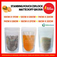 Gambar STANDING POUCH MATTE DOFF ZIPLOCK / KEMASAN MAKANAN DAN MINUMAN SATUAN - 14CM X 23CM dari kilat packing undefined 4 Tokopedia