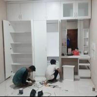 Gambar lemari pakaian/ lemari baju custom HPL240x285cm dari Furniture'Kita undefined 2 Tokopedia