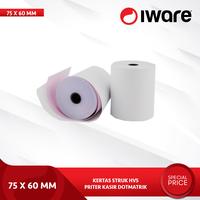 Gambar Kertas Struk HVS 2Ply 75x60 , NRC 2Ply Rangkap Printer Kasir Dotmatrix dari Iware.id undefined 5 Tokopedia