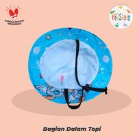 Gambar Topi Bucket Anak/ Bucket Hat Anak/ Topi Bucket Hat Motif Luar Angkasa dari Kidslais undefined 3 Tokopedia