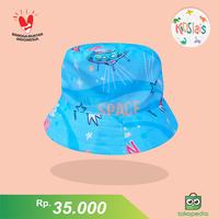 Gambar Topi Bucket Anak/ Bucket Hat Anak/ Topi Bucket Hat Motif Luar Angkasa dari Kidslais undefined 2 Tokopedia