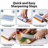 Gambar Batu Asahan Pengasah Pisau Whetstone Knife Sharpener - Hijau dari FineLine Warehouse undefined 3 Tokopedia