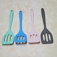 Gambar mini slotted silicone turner / sodet sutil kecil masak - light grey dari etc shopline undefined 5 Tokopedia