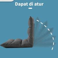 Gambar Kursi Santai Lipat Lantai Lazy Sofa Bed Duduk Kursi Lesehan - Biru, 6 petak dari Amnastore ID undefined 3 Tokopedia
