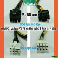 Gambar Kabel PSU Modular VGA 8 pin Male to PCI-Ex 8 pin (6 + 2) Male - 50 cm dari Sanwira cable undefined 2 Tokopedia