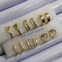 Gambar Anting Jepit Emas Permata Kadar 16K 1,5 gr - 1,45 gr dari Liong Jaya undefined 2 Tokopedia