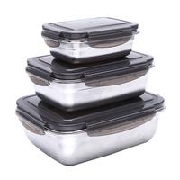 Gambar Kotak Makan Bento Lunch Box Stainless Steel 850ml - KT273 - Black dari Jayabaadi undefined 2 Tokopedia