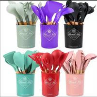 Gambar ALAT MASAK SPATULA SET 12 PCS SILIKON SUTIL KITCHEN UTENSIL 11 PANAS - Merah dari Maksimal.Murah undefined 2 Tokopedia