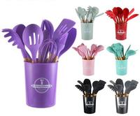 Gambar ALAT MASAK SPATULA SET 12 PCS SILIKON SUTIL KITCHEN UTENSIL 11 PANAS - Merah dari Maksimal.Murah undefined 4 Tokopedia