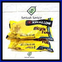 Gambar BAN DALAM SEPEDA 16X1.75 16 X 1.75 2.125 16X2.125 SWALLOW ANAK LIPAT - 16 LUCKY dari SERBAH SERBIE undefined 1 Tokopedia