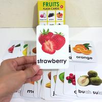 Gambar Flash Card Indonesia Inggris Seri Fruits Buah Buahan dari Levishoplevi undefined 3 Tokopedia