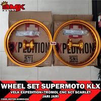 Gambar WHEEL SET SUPERMOTO KLX EXPEDITION CNC dari BMK MOTOR undefined 1 Tokopedia
