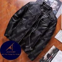 Gambar Jaket Kulit Motor Pria Wanita Model Oscar Steal Exclusi - Hitam, L dari Foratjin undefined 2 Tokopedia