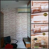 Gambar wallpaper sticker dinding motif batu bata dari Gallery wallpaper undefined 1 Tokopedia
