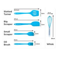 Gambar Goto Silco-Eco Kitchen Utensil 5in1 Spatula Set Sendok Masak Dapur - Merah Muda dari Goto.Indonesia undefined 4 Tokopedia