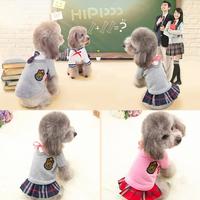 Gambar School Uniform Baju Sekolah Anjing Kucing Lucu - Grey Girl, L dari Bubu Pet Shop undefined 1 Tokopedia