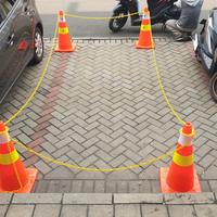 Gambar Tali Rantai Traffic Cone / Plastik Chain Kerucut Lalu Lintas 8mm x 25m dari Alsyikha undefined 3 Tokopedia