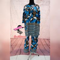 Gambar DASTER SARI BUSANA SETELAN CELANA PANJANG JUMBO TANGAN 3/4 JUMBO B1 - Biru dari SariBusana undefined 4 Tokopedia