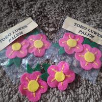 Gambar Hiasan Kain Flanel bentuk bunga+daun warna pink tua dari Joelin handycraft undefined 2 Tokopedia