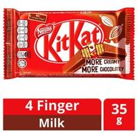 Gambar Nestle Kitkat Milk Chocolate / Wafer Coklat Susu 4F 35g dari vyzone undefined 1 Tokopedia