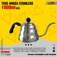 Gambar Teko Angsa Stainless 1 Liter Gooseneck Kettle Coffee dari Arfa Suppliers undefined 1 Tokopedia