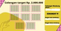 Gambar Celengan Target Viral Murah Meriah small buka tutup FREE SPIDOL dari AndreanTan undefined 2 Tokopedia