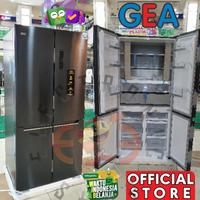 Gambar Gea G4d 586 Kulkas Dual Inverter 4 pintu 568L Black Inox - G4d586 dari E Three Shop undefined 2 Tokopedia