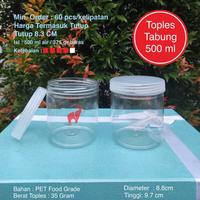 Gambar Isi 20 Pcs Toples Tabung Silinder 500 - 600 ml / Toples Jar Plastik 500 - 600 ml / Toples Kue Kering Snack - Natural Bening, Isi 20 Pcs Pack Kardus dari elesevenindo undefined 3 Tokopedia