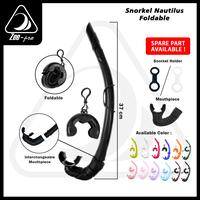 Gambar Snorkel Nautilus Flexible ZeePro Freediving Freedive - Brown dari Bali Scuba Dive Shop undefined 1 Tokopedia