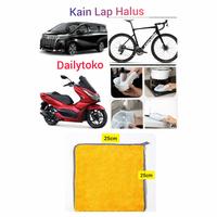 Gambar Kain Lap Microfiber Lembut Tidak buat Baret utk Sepeda,Mobil,Motor,Dll - Merah Muda dari Daily Toko undefined 1 Tokopedia
