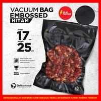 Gambar PLASTIK VACUUM VACUM VAKUM MAKANAN POLOS EMBOSSED EMBOS 17x25 SATUAN - EMBOSS BENING dari kilat packing undefined 5 Tokopedia