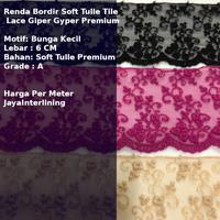 Gambar Renda Bordir Soft Tulle Tile Lace Giper Gyper Premium SF dari ZHUMAR JAYA INTERLINING undefined 1 Tokopedia