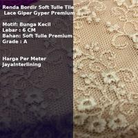 Gambar Renda Bordir Soft Tulle Tile Lace Giper Gyper Premium SF dari ZHUMAR JAYA INTERLINING undefined 4 Tokopedia